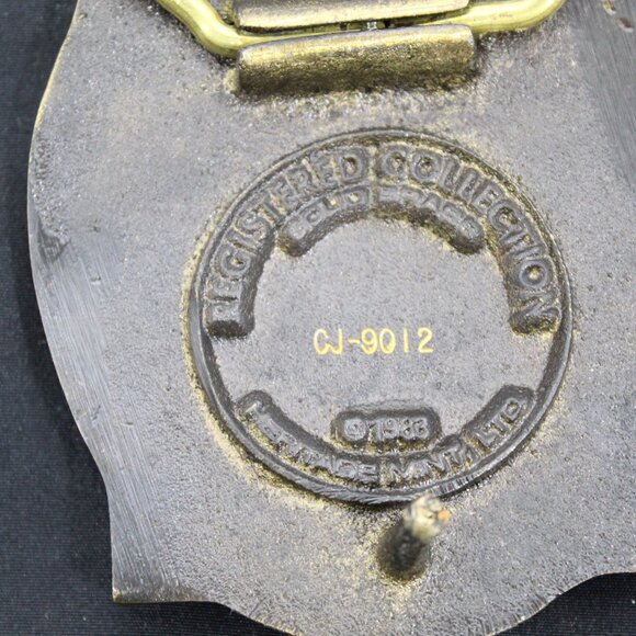 Vintage Solid Brass Heavy American Eagle Historic Collection Belt Buckle 1983 - Picture 4 of 4